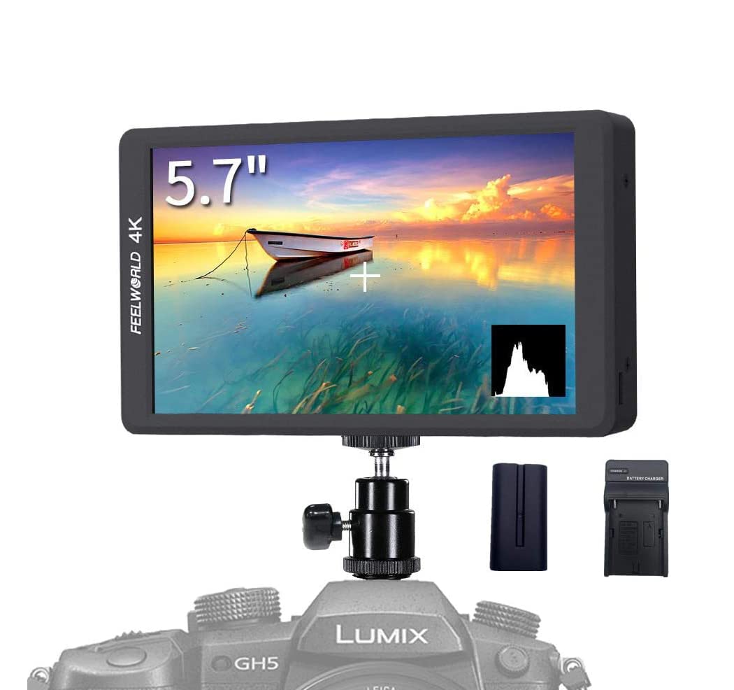 Amazon.com : FEELWORLD F570 5.7″ inch 4K On-Camera Monitor with