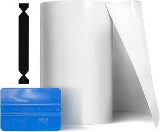 VViViD Clear Paint Protection Bulk Vinyl Wrap Film 12 Inches x 120 Inches Including 3M Squeegee and Black Felt Applicator