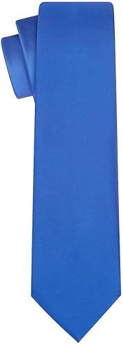 Vista 174 de KissTies Juego de corbatas de satén para hombre + pañuelo de bolsillo Rojo