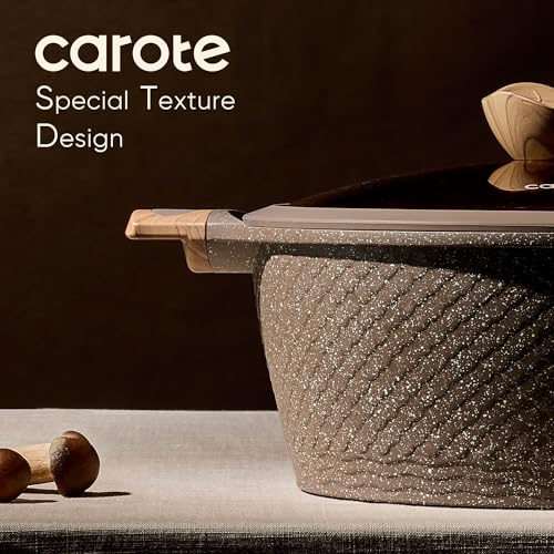 CAROTE 26PCS Pots and Pans Set Non Stick, Cookware Set Pots and Pans Induction Cook Ware, Nonstick Kitchen Cooking, PFOA Free
