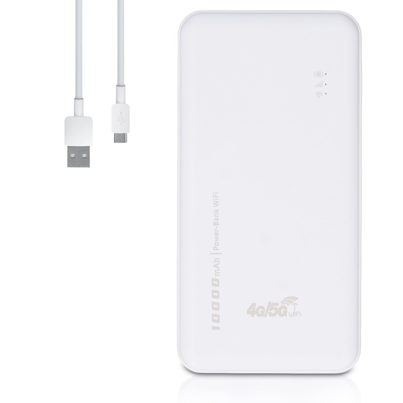5G WiFi Hotspot Router with Sim Card Slot 300Mbps LTE Fast Speed 10000mAh External Battery for Travel