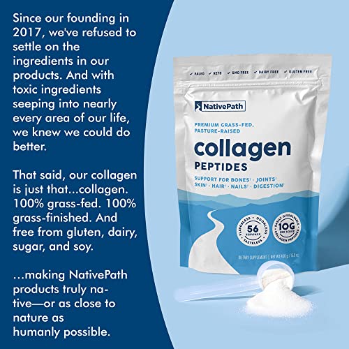 Nativepath Collagen Peptides Protein Powder For Skin, Hair, Nails - Collagen Powder For Skin - 19.8 Oz (56 Servings) #TOP6