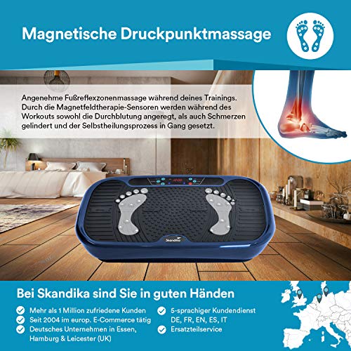 Skandika Vibrationsplatte V1 Single/Twin Engine | mit/ohne 3D Vibration und Oszillation, 5 Programme, 60 Stufen… – Bild 5