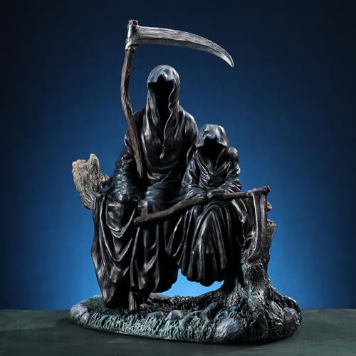 Escultura de Reaper de Resina Pintada a Mano 7.5 pulg miniatura 5