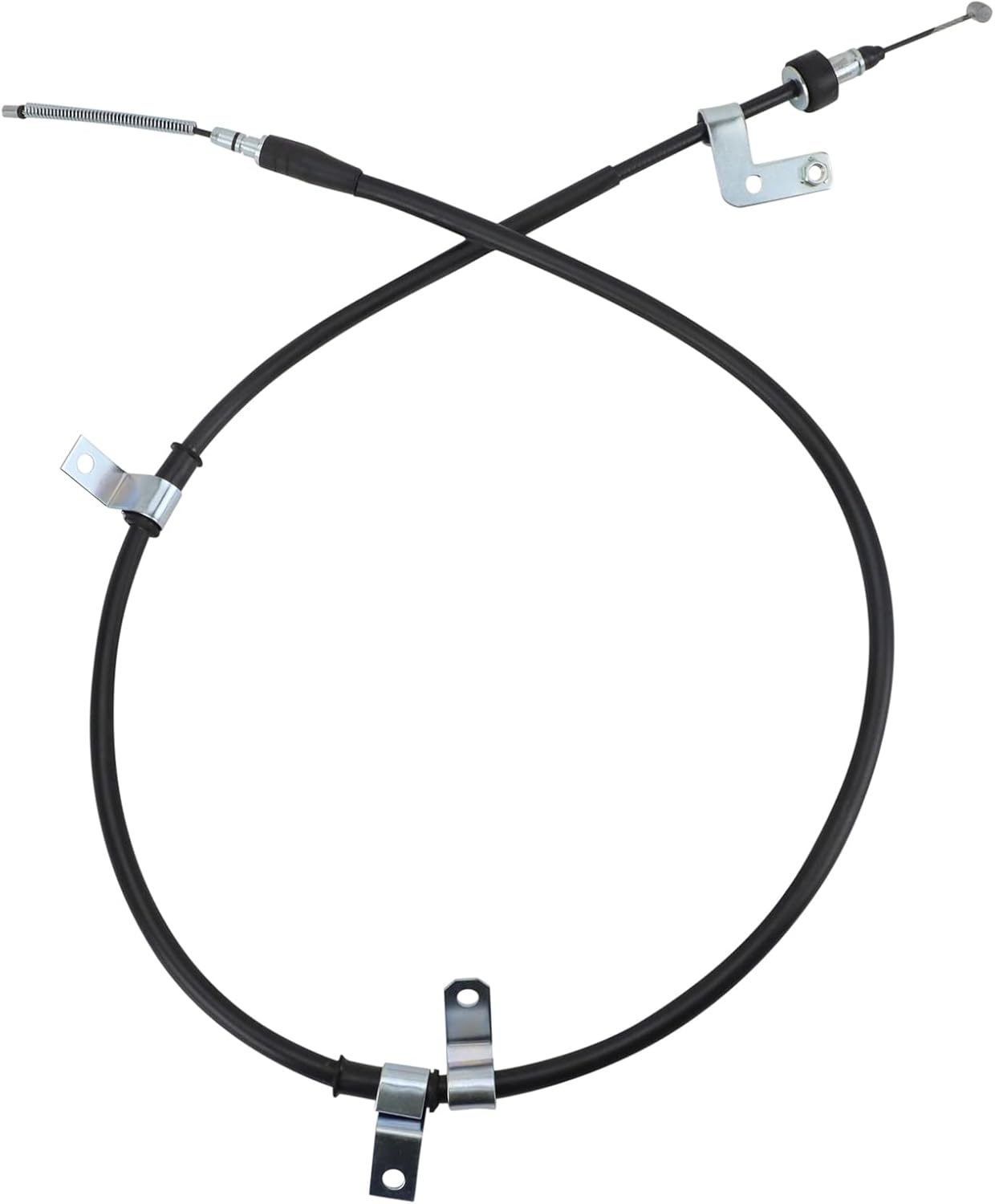 TRQ Rear Left Parking Brake Cable Drum Brake Compatible with 2006 Hyundai Elantra