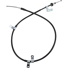 TRQ Rear Left Parking Brake Cable Drum Brake Compatible with 2006 Hyundai Elantra