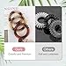 JessLab Spiral Hair Ties for Women, 10-Pack Traceless No-Damage Ponytail Holders, Coils Hair Bands for Girls, Assorted Colors