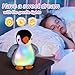 BSTAOFY Light up Penguin Stuffed Animal Glow Perky Adorable LED Floppy Plush Toy Nightlight Gift for Kids on Birthday Christmas Holiday, 11''