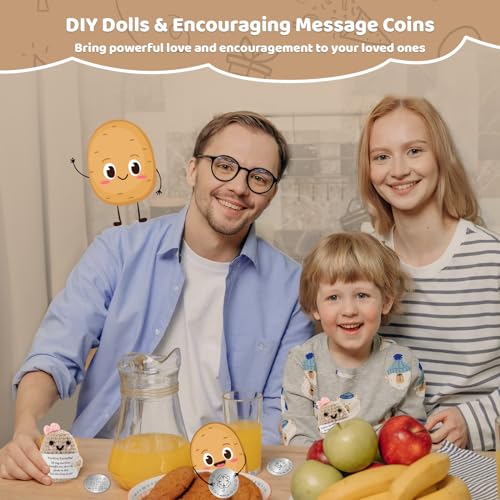 SALOVEN ocket Hug Positive Kartoffel,Kartoffel Glücksbringer mit positiver Energie und kreativem Design,Abschied & Gute Besserung Mutmacher Geschenk