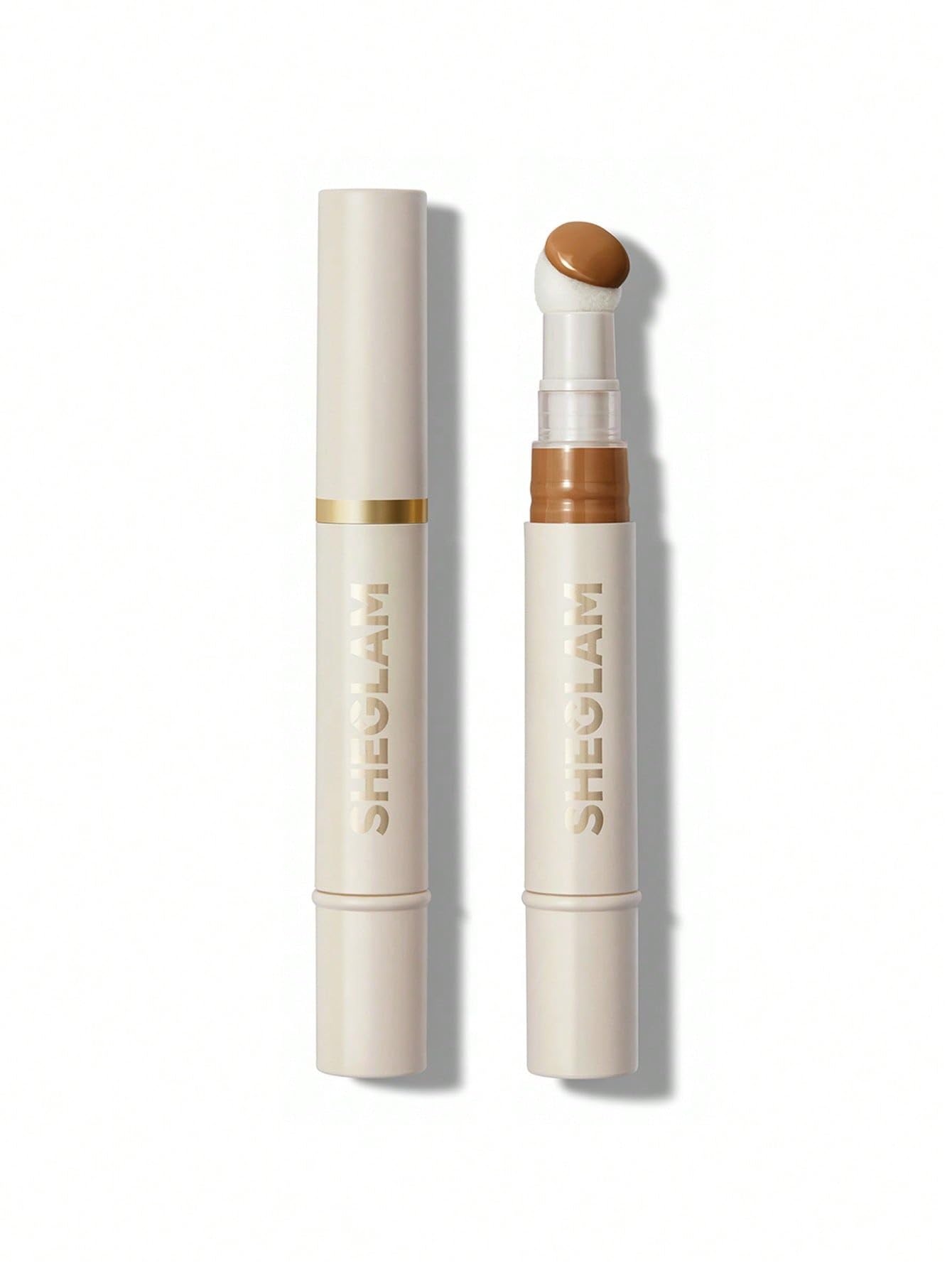SHEGLAM Complexion Boost Concealer Sponge-Head Applicator Matte Liquid Concealer Long Lasting Brightening Color Corrector Weightless All-Day Long Lasting Hydrating Concealer-Earth