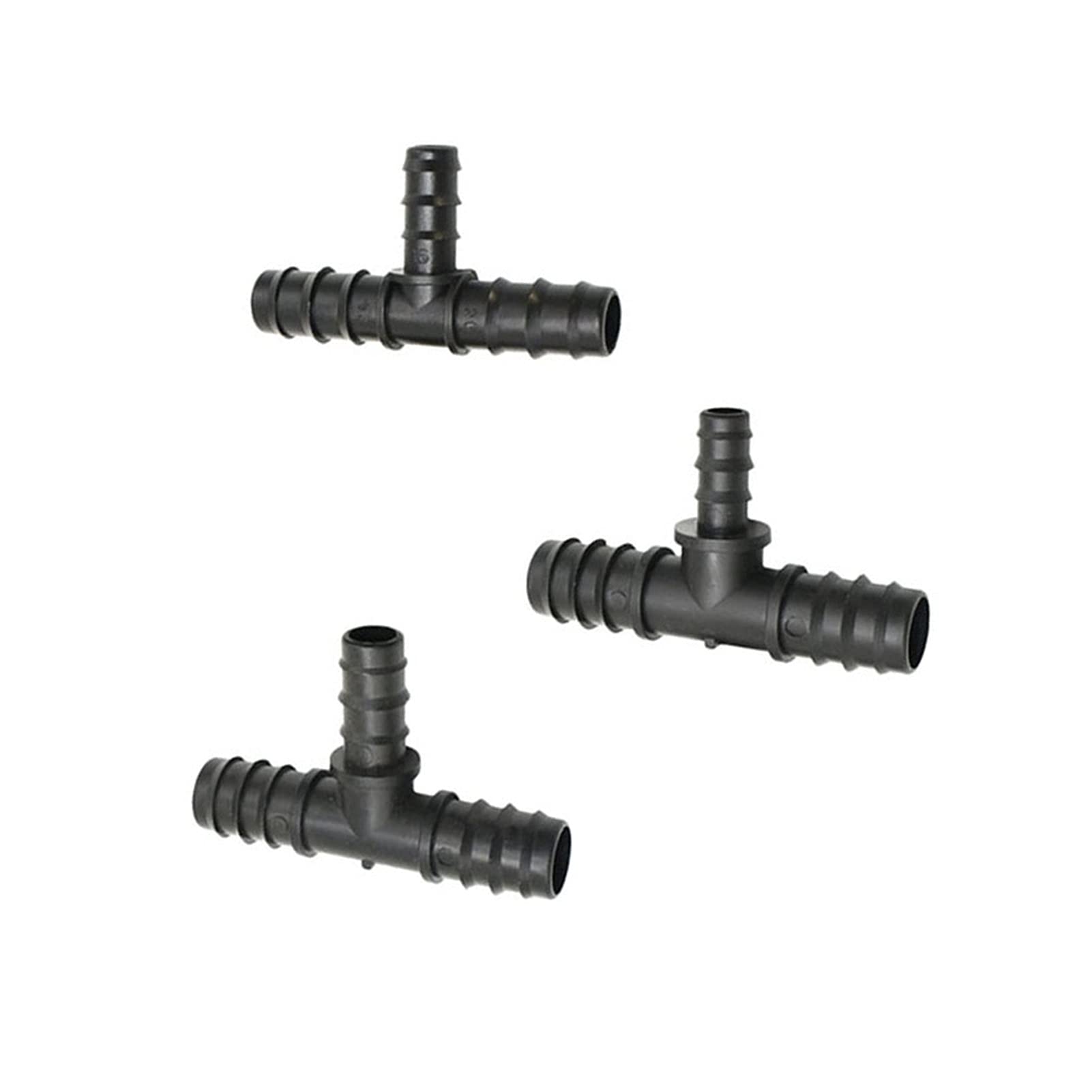 Kit de conectores conjuntos de manguera 25pcs Garden 25mm / 20mm / 16mm de reducción de la manguera de PE TEE Conector de la barba 3/4 1/2 Manguera Diverter Garden Accesorios de irrigación