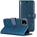 Produktbild JISONCASE Handyhülle Echt Leder Hülle Brieftasche Ledertasche Klapphülle Handytasche mit [Kartenfach] [Magnetverschluss] [Standfunktion] Lederülle Case Cover für iPhone 11 - JS-IPE-01Z46