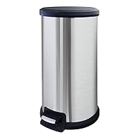 Vista 13 de Cubo de basura pequeño para baño con tapa, cubo de basura de 1.3 galones con cubo interior extraíble, cubo de basura delgado con tapa de cierre