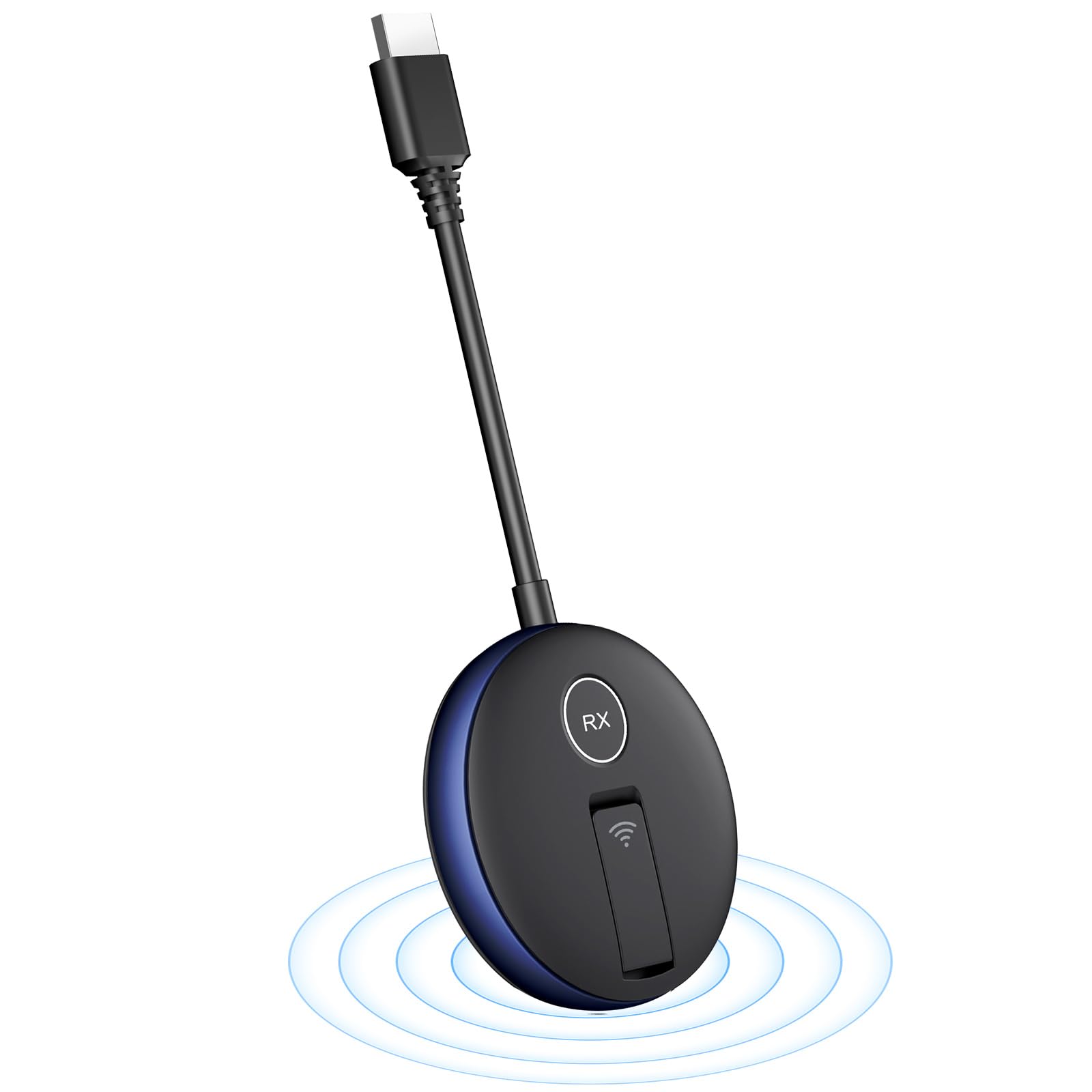 Wireless hdmi Receiver,Support 1080P HD Picture,100FT Transmission,2.4G/5G,Suitable for Computer/Phone/TV Box to Transmit Streaming Video to TV -Blue?1 Receiver?