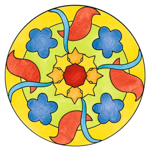 Ravensburger Mandala Designer Mini Classic 29857, Zeichnen Lernen für Kinder ab 6 Jahren, Kreatives Zeichen-Set mit Mandala-Schablone für farbenfrohe Mandalas