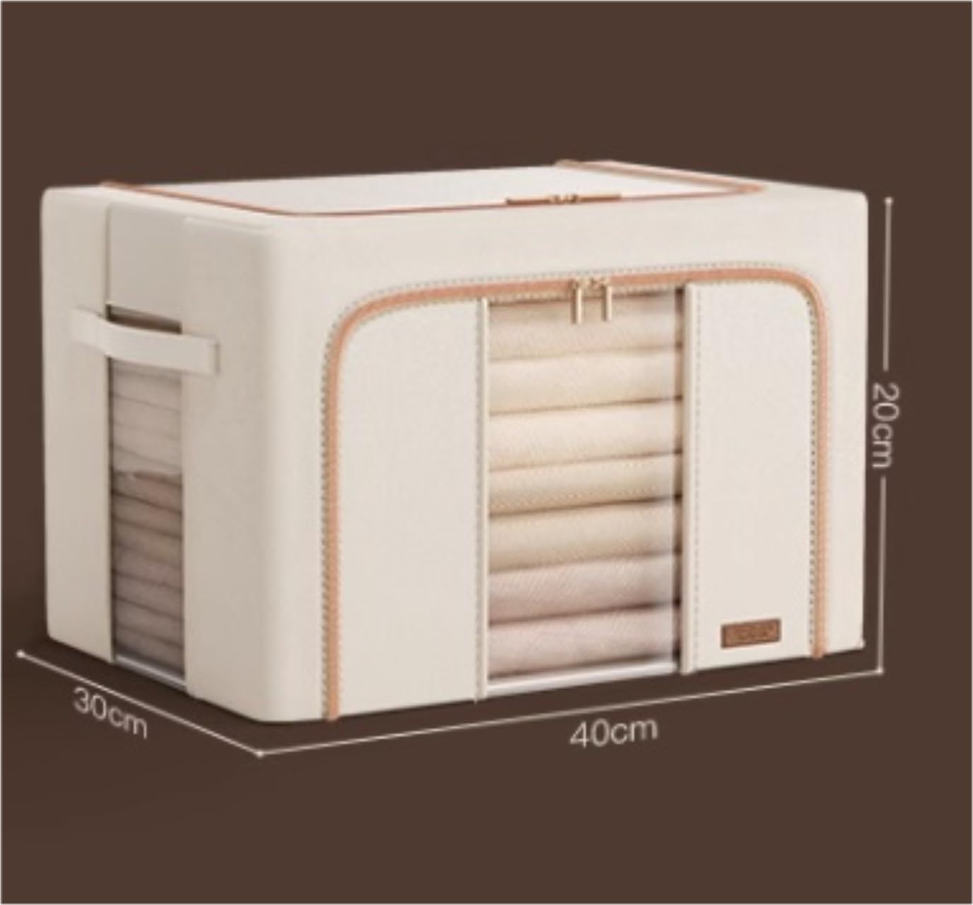 Clothes Storage Bags - Under Bed Box, Foldable Duvet Storage Bag with Clear Window - Organize Comforters & Clothes Efficiently, Size : 110L