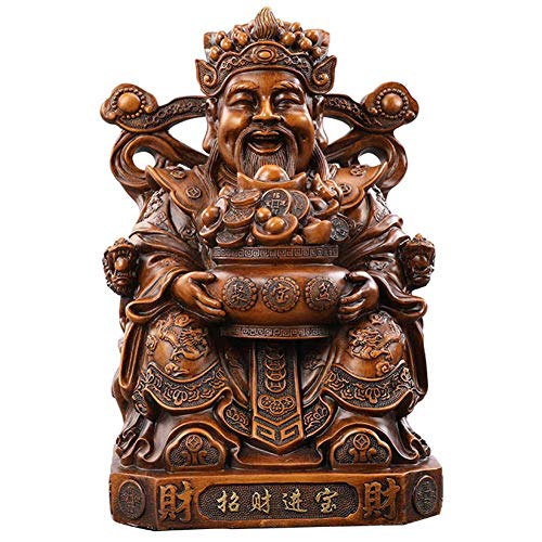 Cadeau de félicitations God of Wealth Feng Shui figurine résine pour vœux
