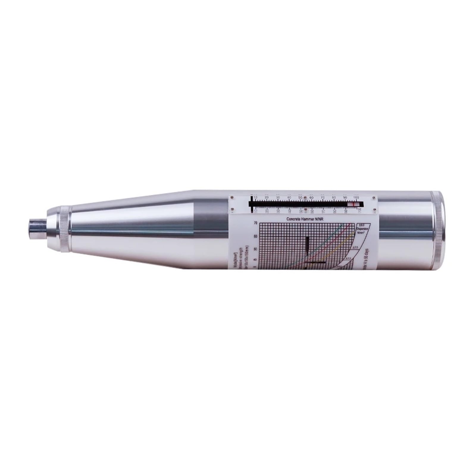 Guysgnx Zc3-A Concrete Rebound Hammer, Schmidt Hardness Tester Silver Rebound Hammer For Mortar Sclerometer Zc3 Concrete Test Sliver