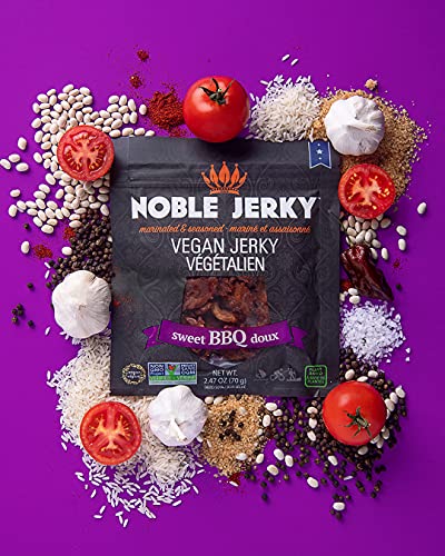 Noble Jerky - Sweet Bbq - Plant Based Vegan Jerky - 2.47 Oz #TOP3