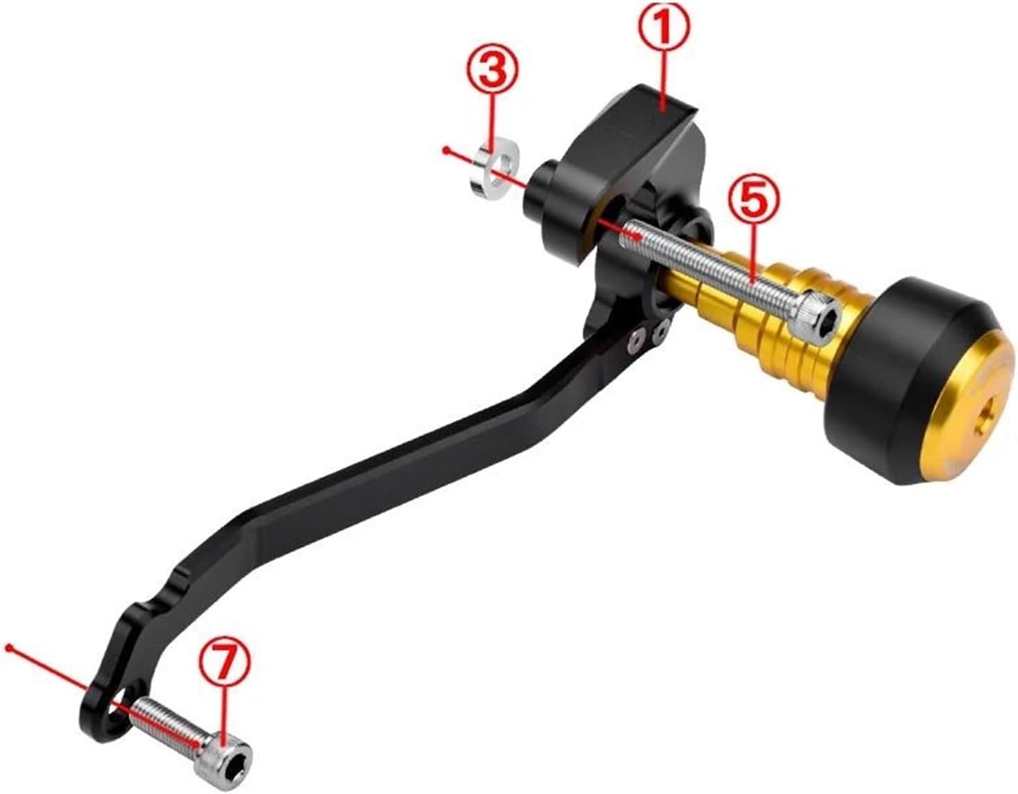 Anti Crash Pad Protector Motorcycle Protective Gear Guard For APRILIA RS660 21-23 Frame Sliders(Red)