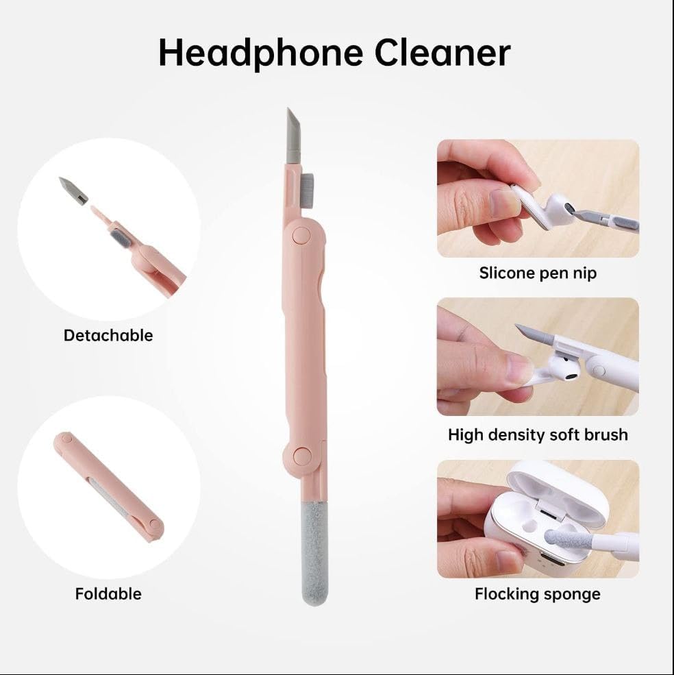 Image of 7 in 1 Laptop Cleaning Kit | Keyboard Cleaning Brush with Keycap Puller, Gap Duster & Spray Bottle | Multi-Function Gadget Cleaning Tools for Laptop, Monitor, Keyboard, Earphones & Electronics