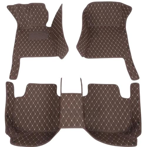 Tapis de sol voiture en cuir sur mesure pour Nissan Murano Z51 2007-2014 café