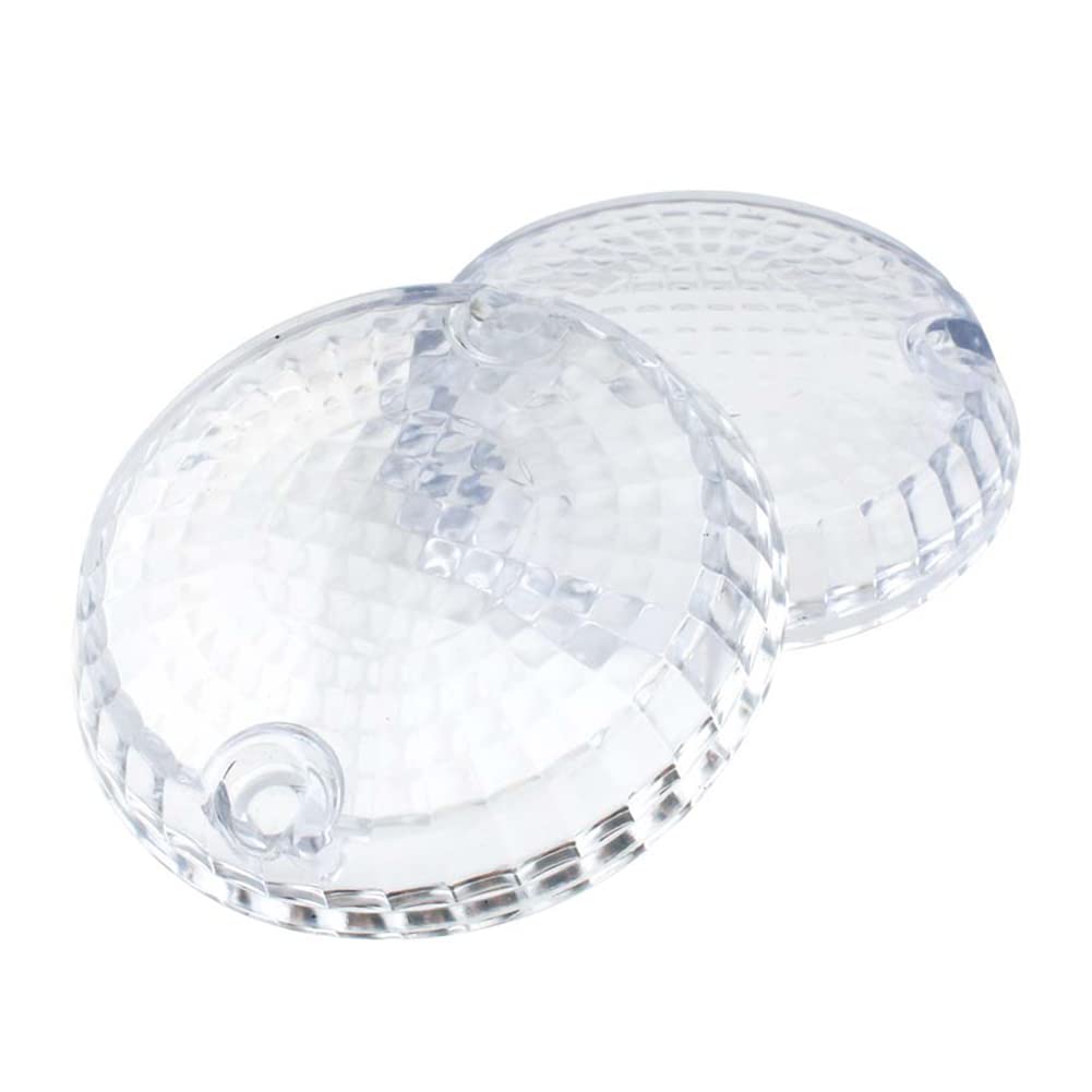 Bacar Turn Signal Light Lens Cover Clear Indicator Covers Replacement Bezels 2 Pcs for Kawasaki Vulcan 1500 Classic Mean Streak 1600 750 800 900