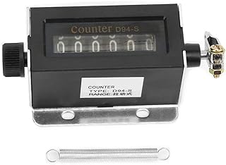 D94-S Mechanical Counter 6 Digit Resettable Rotary Counter Mechanical Pulling Stroke Counter 0-999999 Counting Manual Tally Counter