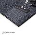 Solid Color Area Rugs Petrol Blue - 5' Square, Indoor, Stain & Fade Resistant, Perfect for Living Room, Bedroom, Dining Room, Entryway, Doorway, Pet & Kids Friendly Rug, Wedding, Made in USA