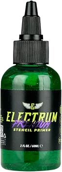 Electrum Tattoo Transfer Gel Solution, Stencil Application Gel Works Great for Carbon and Marker Stencils, Tattoo Stencil Gel, Stencil Primer, Made in the USA by Tattoo Artists, 2 Ounces