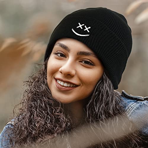 Image of Cool Graphic Beanie for Men and Women - Black