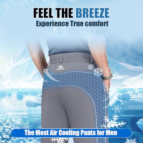 Meshirons - Ice Silk Mesh Panel Casual Pants, Mesh Irons Pants for Men Over 55, Quick Drying Breathable2