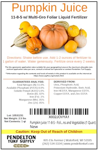 Fertilizante líquido foliar Pumpkin Juice 1 Quart miniatura 2