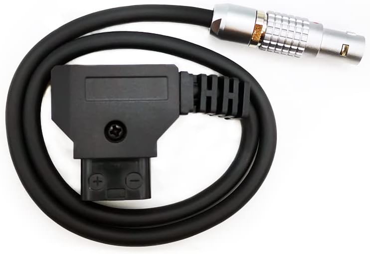 Teradek SmallHD ARRI RED Flexible Power Cable, D-tap to 0B 2-Pin Male Plug Form Gold Mount V-Mount Dtap to Transvideo Monitor