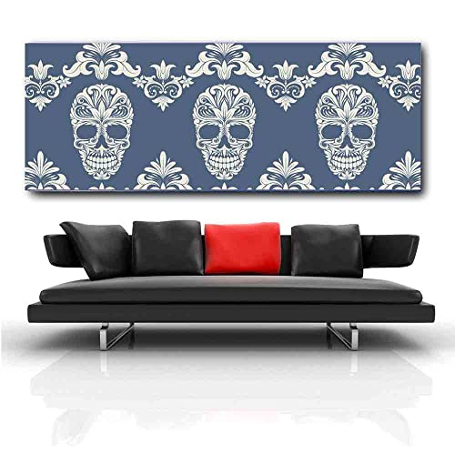 Trois crânes Città Design adhésif polymère grand format sticker mural horizontal