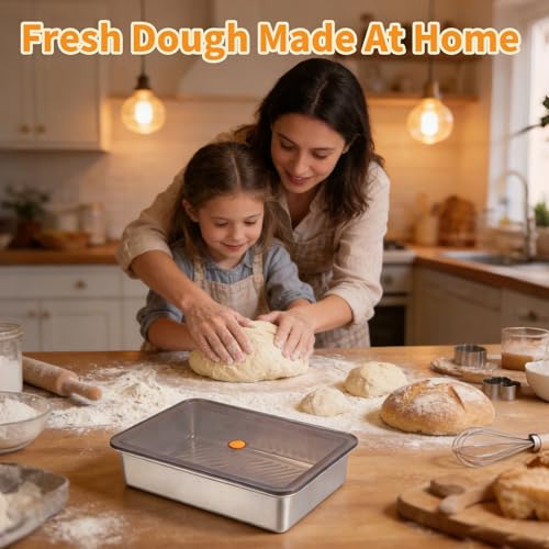 Boîte à pâte à pizza pour fermentation avec couvercle hermétique