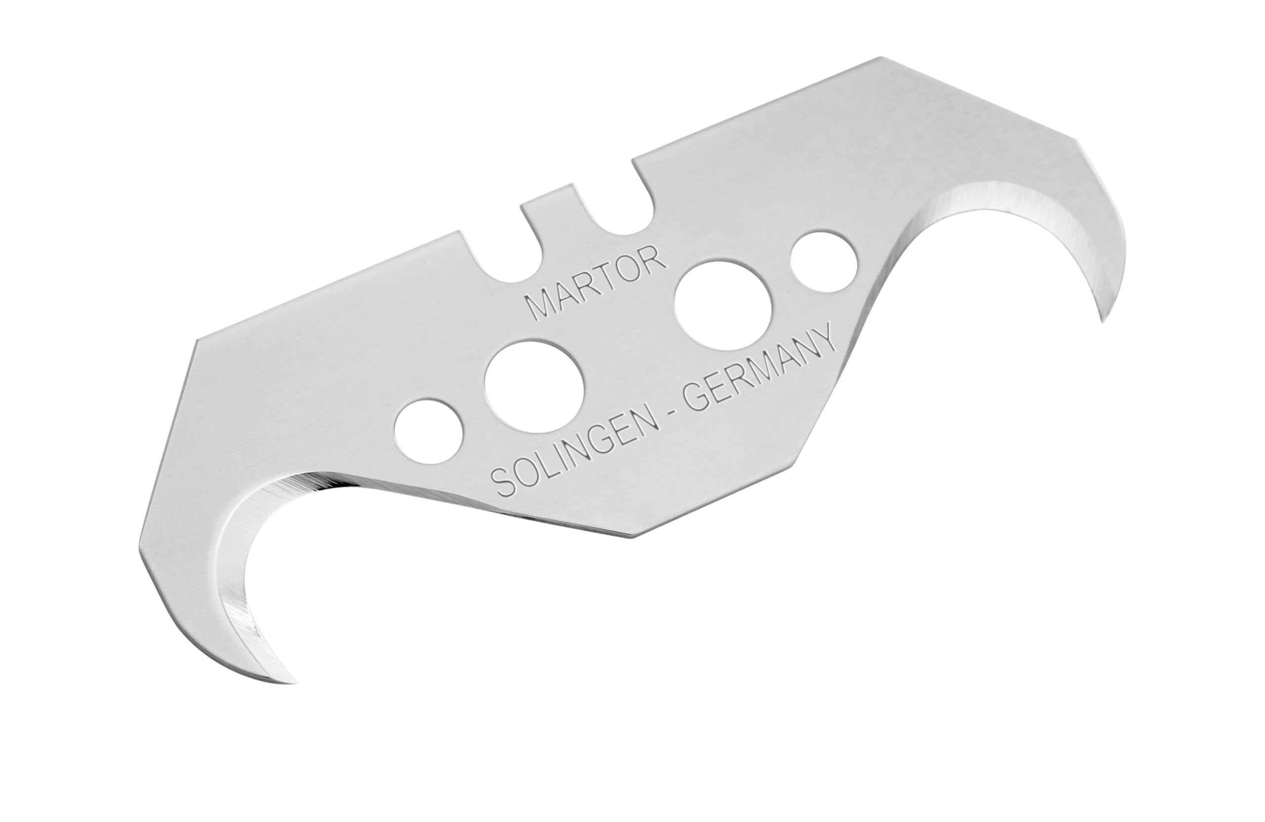 MARTOR couteau de sécurité avec lame crochue, rétraction de la lame, SECUPRO MEGASAFE, cutter professionnel, aluminium, droitiers & gauchers, logistique | Cutter, curseur double, manche alu, lame crochet, rétraction auto., carton & film, logistique. No. 1