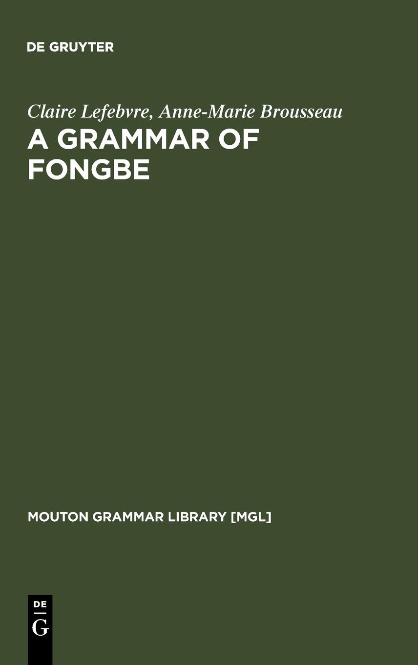 A Grammar of Fongbe