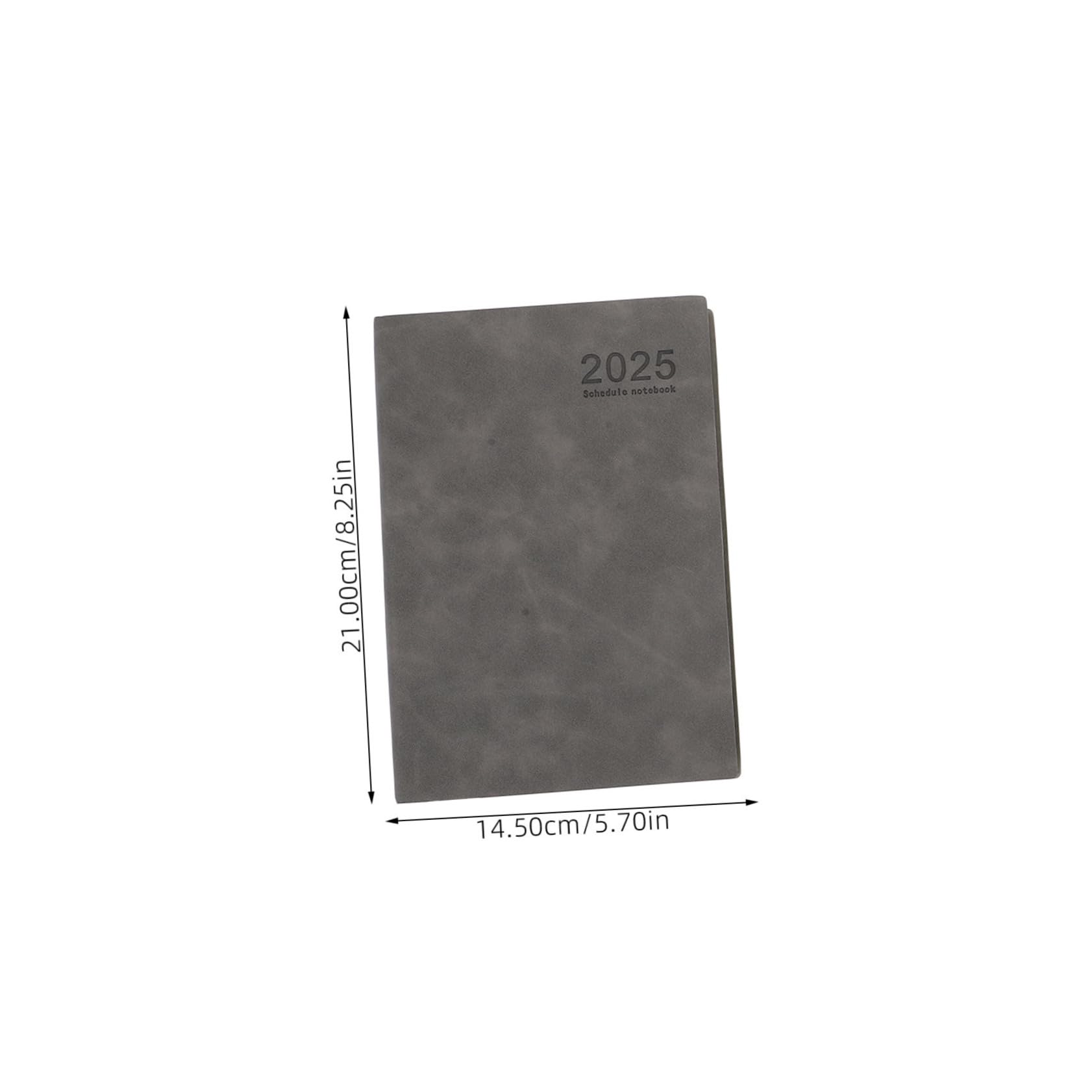 Agenda 2025 A5 Daté 3pcs en Pu et Papier, Suivi Quotidien