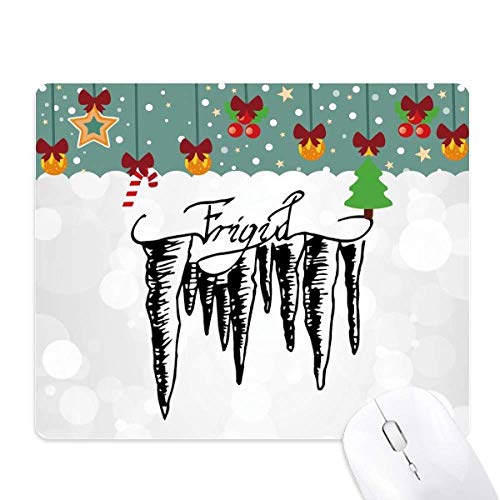 Tapis de souris Icicle peint à la main, le cadeau de Noël idéal pour bureau