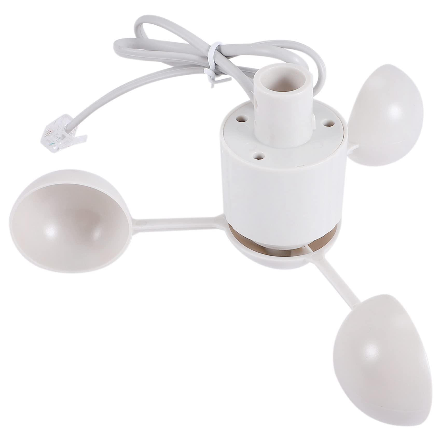 WH-SP-WS01 AnéMomèTre Instrument de Mesure de la Vitesse Du Vent Capteur de Vitesse Du Vent Instrument MéTéOrologique pour AnéMomèTre Misol, Blanc