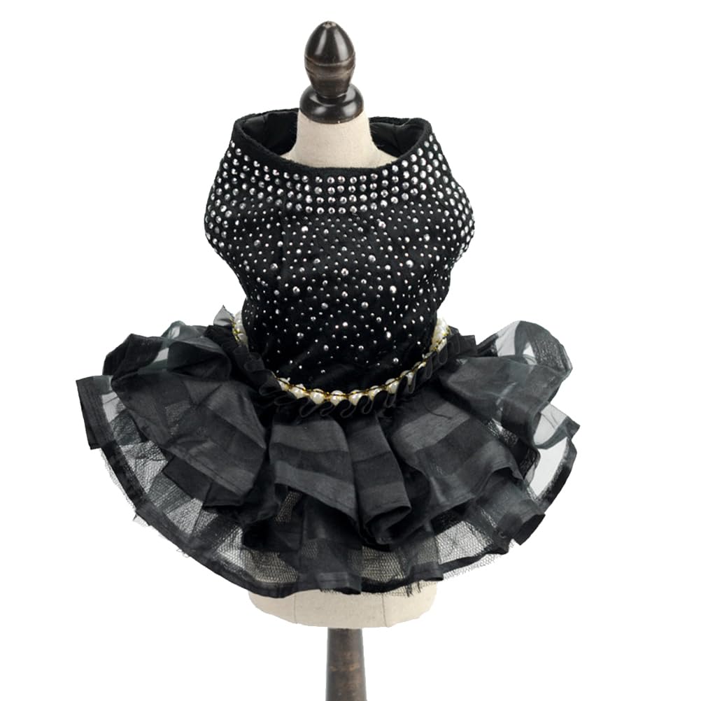 Dog Wedding Dress Dog Dresses for Small Dogs Girl Bling Cute Girl Puppy Princess Tutu Dress for Pet Party Costumes Birthday