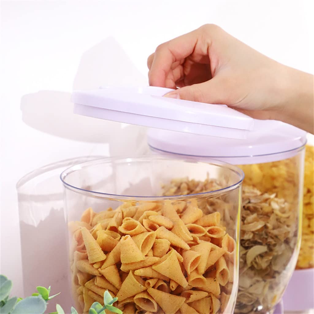 Müsli-Spender mit Reis- und Haferflocken-Vorratsbehältern für Zuhause, Frühstück, Snacks