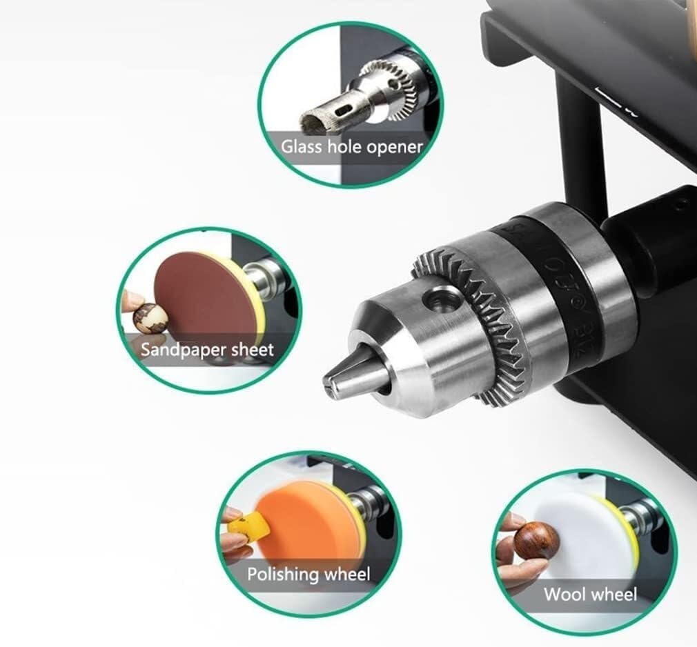 Portable Precision Household DIY Table Saws, Saw Blade Height Adjustable, 7-Level Speed Adjustable Multifunctional Table Saws for Wood Metal Plastic Cutting