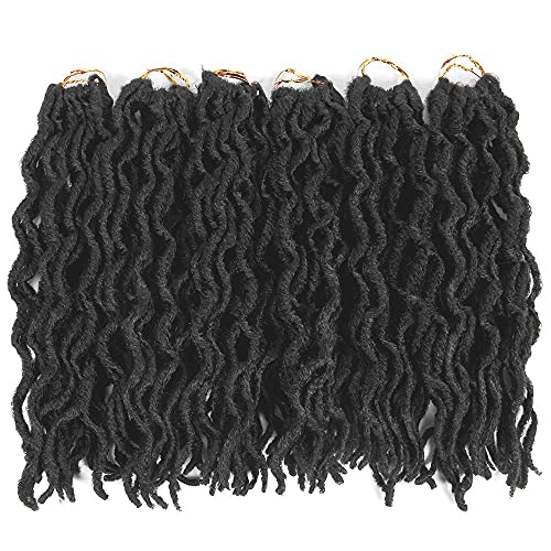 Faux Locs Crochet Hair 18 Inch - 6 Packs Short Faux Locs Crochet Hair，Locs Crochet Hair，Soft Locs Crochet Hair 20roots/pcs(18Inch,#2)