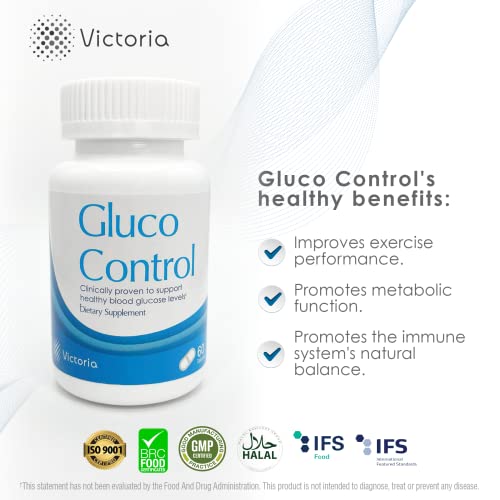 Dr. T Gluco Control Dietary Supplement - Garcinia Cambogia, Gymnema Sylvestre, White Kidney Bean Extract, Green Tea - 60 Capsules #TOP3