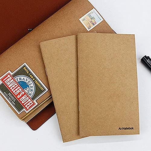 Blank-Paper-Travel-Notebook-Inserts-Refill-Notebooks-for-Travelers-Notebook-Journal-Unlined-Refill-Notepad-74-X-4-Inch-Set-of-3-240-Pages