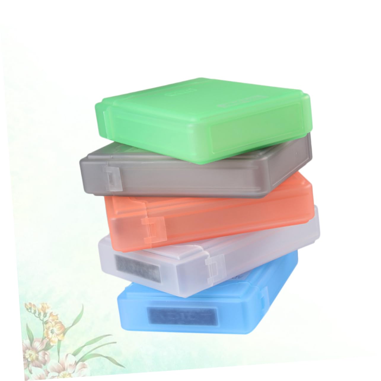 Homoyoyo Custodia Protettiva 3.5 Pollici Disco Rigido 5 Pezzi Case Porta Hard Disk Esterno Anturto e Sicurezza