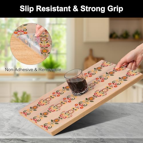 Cooyes Shelf Liner Non-Adhesive Cabinet Drawer Liner for Kitchen17.5 x78.7 - image 2