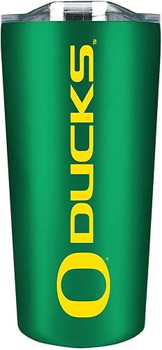 Campus Colors Vaso reutilizable de acero inoxidable, doble pared, aislado al vacío, con tapa deslizante para viajes, deportes y